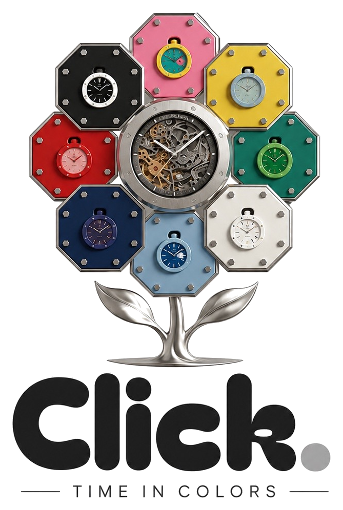 Click. — Time in Colors brand mark